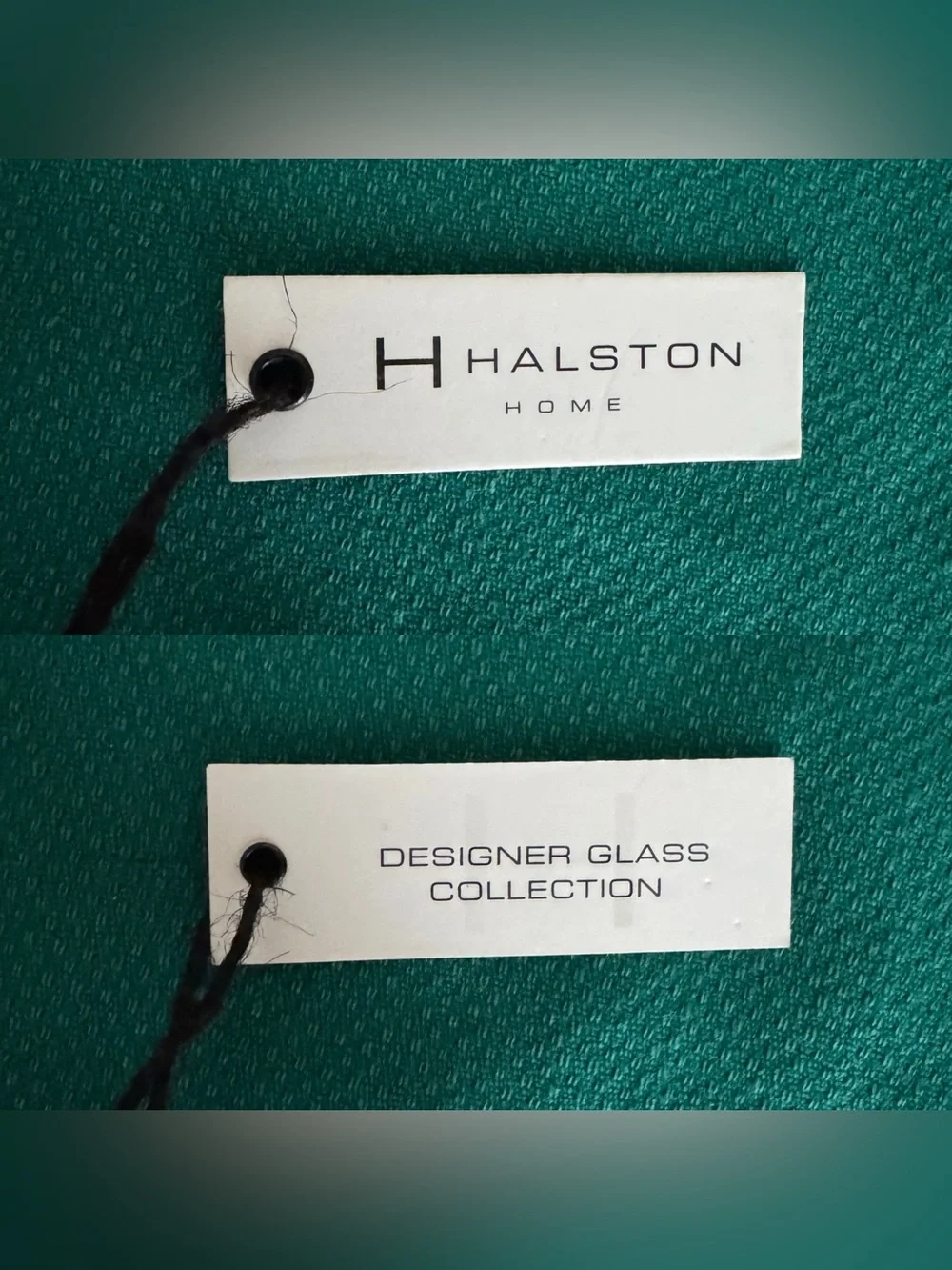 Halston Home gold tone toothbrush holder with tags